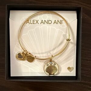 Alex and Ani Summer Daze Gold Charm Bangle